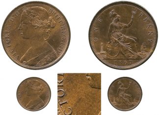 Baldwin’s Coinex Auction 70 Features Ancient and World Coins, Currency and Exonumia Lots 1867 Victoria Bronze Penny