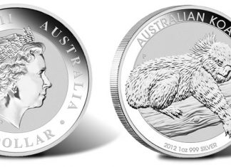 2012 Australian Silver Koala Coins Availability 2012 Australian Silver Koala Coin (1 oz)