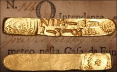 Brazil, Serro Frio gold ingot #114