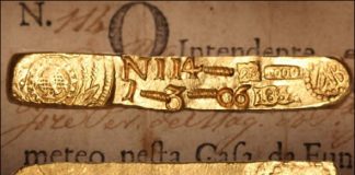 Sedwick Coin Auction #10 Features Brazil, Serro Frio Gold Ingot #114 Brazil, Serro Frio gold ingot #114