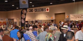 September 2011 Long Beach Coin Expo Buoyed by Gold, Bourse Floor Plan Busy Long Beach Coin Expo, September 2011