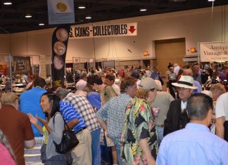 September 2011 Long Beach Coin Expo Buoyed by Gold, Bourse Floor Plan Busy Long Beach Coin Expo, September 2011