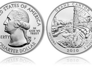 US Mint Sales: Grand Canyon Silver Coin Sold Out, Bullion Coins Soar Grand Canyon National Park 5 Ounce Silver Uncirculated Coin