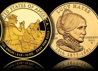 2011 Lucy Hayes First Spouse Gold Coins Released by US Mint Proof and Uncirculated 2011 Lucy Hayes First Spouse Gold Coins