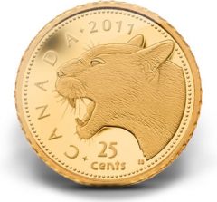 2011 25-Cent Cougar Gold Coin