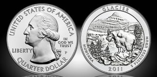 Glacier National Park 5 Oz Silver Uncirculated Coin Launches 2011-P Glacier National Park Five Ounce Silver Uncirculated Coin