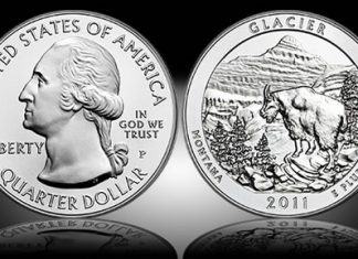 Glacier National Park 5 Oz Silver Uncirculated Coin Launches 2011-P Glacier National Park Five Ounce Silver Uncirculated Coin
