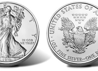 US Mint Sales: Uncirculated Silver Eagles Rise Again 2011-W Uncirculated Silver Eagle Coin