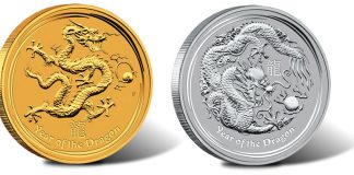 Australian 2012 Year of the Dragon Gold and Silver Bullion Coins Available Australian 2012 Year of the Dragon Gold and Silver Bullion Coins