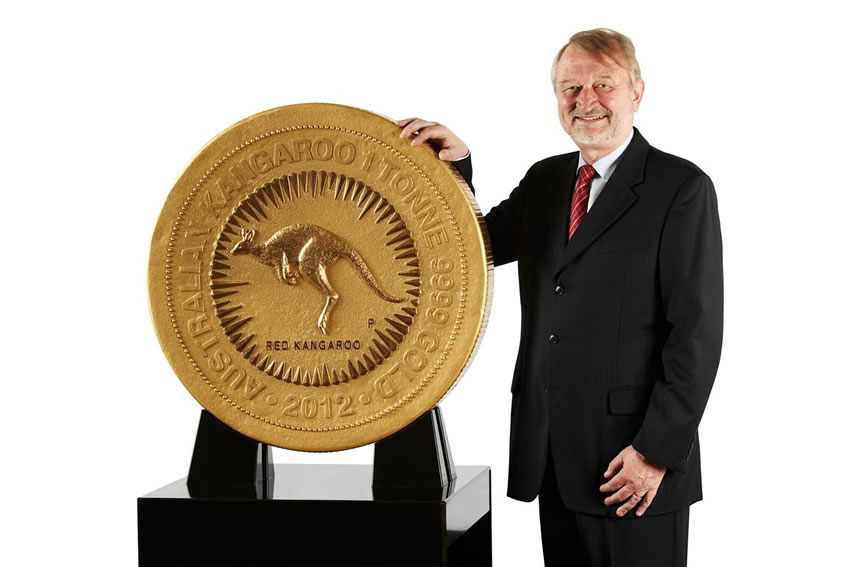 Perth Mint's 1 Tonne Gold Kangaroo Coin is World's Biggest