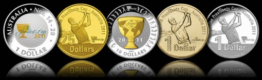 2011 The Presidents Cup Coins