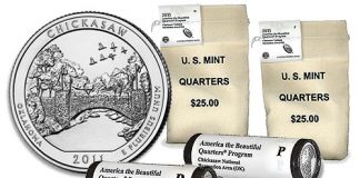 Chickasaw National Recreation Area Quarter Available in Bags and Rolls Chickasaw National Recreation Area Quarter Bags and Rolls