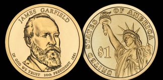 Garfield Presidential Dollar Launch Ceremony and Coin Exchange on Nov. 17 James A. Garfield Presidential $1 Coin