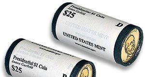 James Garfield Presidential $1 Coin Released, Rolls on Sale James Garfield Presidential $1 Coin Rolls