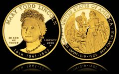 Proof Mary Todd Lincoln First Spouse Gold Coin