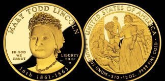Last Mary Todd Lincoln First Spouse Gold Coin Sells Out Proof Mary Todd Lincoln First Spouse Gold Coin