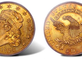1820s Era Half Eagles Highlight Heritage’s Orlando FUN US Coin Auction 1829 BD-1 Large Date Half Eagle