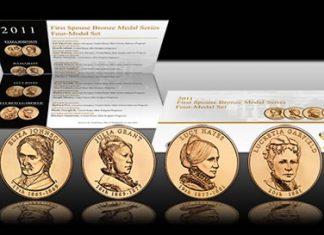 2011 First Spouse Bronze Four-Medal Set Available 2011 First Spouse Bronze Four-Medal Set