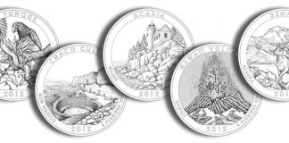 2012 America the Beautiful Quarters and 5 Oz Silver Coin Designs Selected 2012 America the Beautiful Quarters and Silver Coins Designs