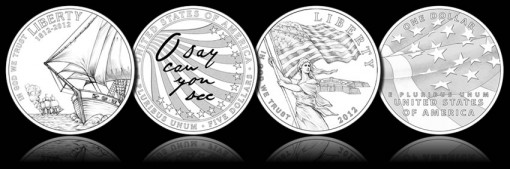 2012 Star-Spangled Banner Gold and Silver Commemorative Coin Designs