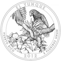 El Yunque National Forest Quarter and Silver Coin Design