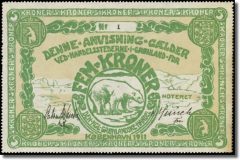 GREENLAND Den Kongelige Gronlandske Handel 5 Kroner