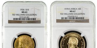 Ted Williams Collection of US and World Coins Certified by NGC Coins from Ted Williams Collection