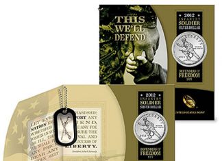 Infantry Soldier Silver Dollar Defenders of Freedom Sets Available Feb. 16 Infantry Soldier Silver Dollar Defenders of Freedom Set
