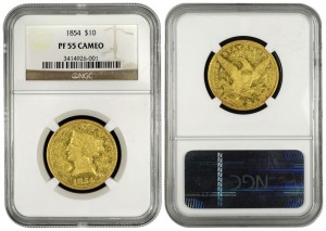 Proof 1854 $10 Gold Eagle Coin