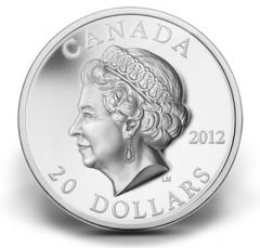 2012 $20 QUEEN’S DIAMOND JUBILEE ULTRA-HIGH RELIEF SILVER COIN