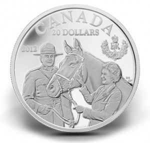 2012 $20 QUEENS VISIT TO CANADA SILVER COIN