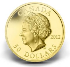 2012 $50 QUEEN’S DIAMOND JUBILEE ULTRA-HIGH RELIEF GOLD COIN