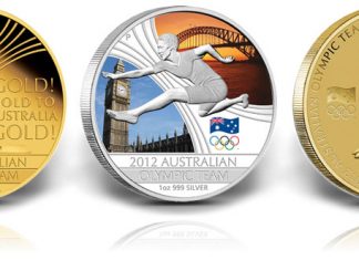 2012 Australian Olympic Team Coins Available in Gold, Silver and Bronze 2012 Australian Olympic Team Gold, Silver and Bronze Coins