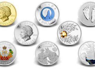 Canadian 2012 Collector Coins Feature Historic Anniversaries and Events 2012 Canadian Collector Coins - Diamond Jubilee, Titanic, Birthstone, Wolf Moon