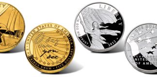 Gold and Silver 2012 Star-Spangled Banner Commemorative Coins Launch Proof Gold and Silver 2012 Star-Spangled Banner Commemorative Coins