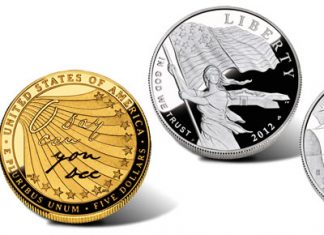 Gold and Silver 2012 Star-Spangled Banner Commemorative Coins Launch Proof Gold and Silver 2012 Star-Spangled Banner Commemorative Coins