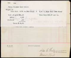 U.S. Mint receipt dated March 2, 1921