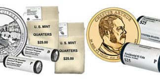 US Mint Starts April with 1st 2012 Dollar Coin, 2nd 2012 ATB Quarter US Mint Chaco Culture Quarter and Chester Arthur Dollar Coin Products