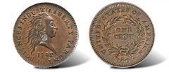 1792 Silver Center Cent