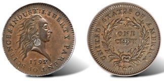 1792 Silver Center Cent May Top $1M at Heritage Auctions’ CSNS Coin Event 1792 Silver Center Cent