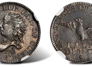 Stack’s Bowers Coin and Currency Auction Tops $16.4M at Whitman’s March Baltimore Show 1792 half disme