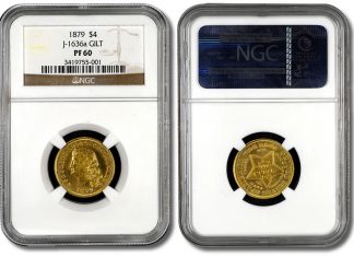 NGC Grades Unique 1879 $4 Gold Coin “Stella” Variety 1879 Stella Variety