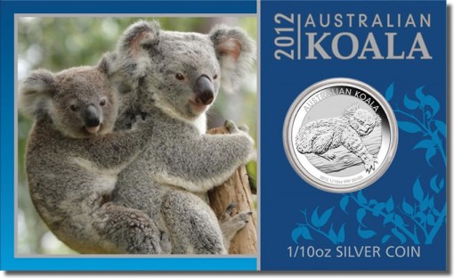 2012 Australian Koala One-Tenth Ounce Silver Coin