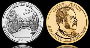 US April Coin Production: New 2012 Presidential Dollars and Quarter Mintages Chaco Culture Quarter and Chester Arthur Presidential Dollar