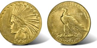 $3M Rolled Edge 1907 Eagle at Long Beach Coin Show in May-June 2012 Rolled Edge 1907 Eagle