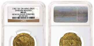 1787 Brasher Doubloon Coin Worth $10 Million Graded by NGC 1787 Brasher Doubloon Coin