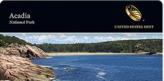 Acadia Quarter Three-Coin Set Available Acadia Quarter Three-Coin Set