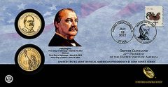 Grover Cleveland (First Term) Presidential $1 Coin Cover