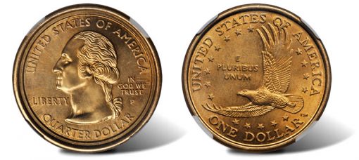 Sacagawea dollar-quarter mule error