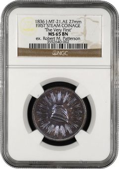 1836 Copper Medal presented to US Mint Director Robert M. Patterson